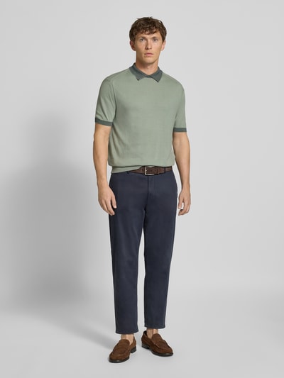 ARMANI EXCHANGE Regular fit poloshirt met contrastgarnering Mintgroen - 1