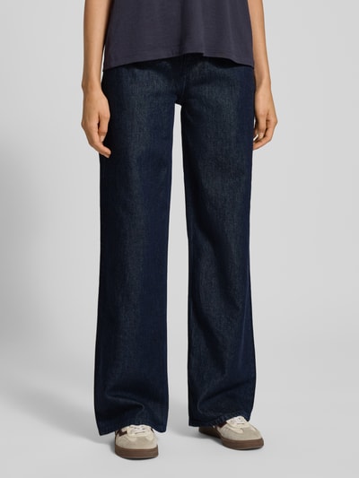 Armedangels Jeansy z szeroką nogawką z mieszanki bawełny i lyocellu model ‘ENIJAA’ Ciemnoniebieski 4