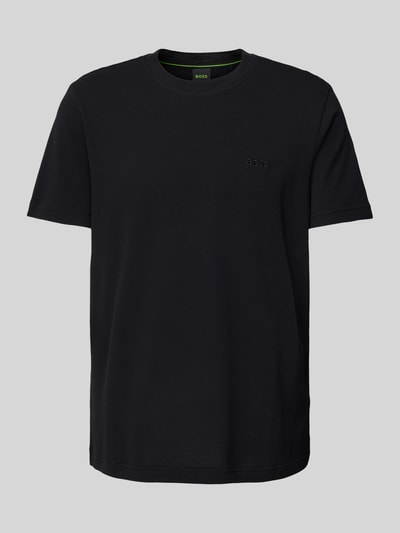 BOSS Green T-Shirt mit Label-Stitching Modell 'Taddy' Black 2