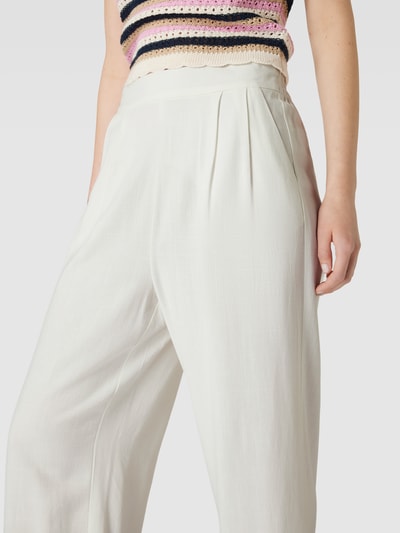 ICHI Stoffhose mit Gesäßtaschen Modell 'Resty' Offwhite 3