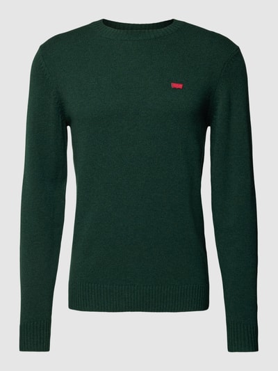 Levi's® Strickpullover mit Label-Patch Modell 'ORIGINAL' Anthrazit 2