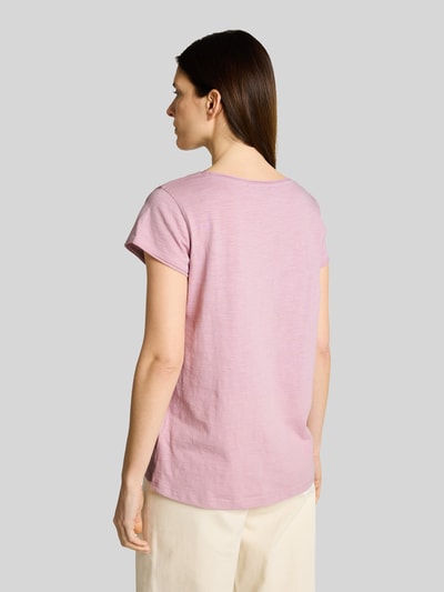 Tom Tailor T-shirty o kroju regular fit z czystej bawełny Jasnofioletowy 5