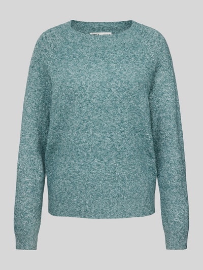 Only Gebreide pullover met ronde hals, model 'RICA' Oceaanblauw gemêleerd - 2