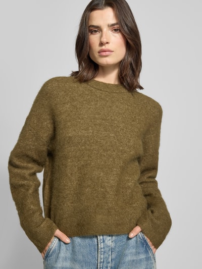 Filippa K Pullover mit gerippten Abschlüssen Khaki 3