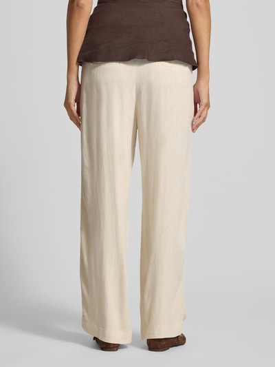 Jake*s Casual Stoffhose aus Viskose-Leinen-Mix mit elastischem Bund Beige 5