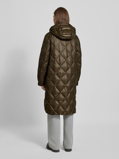 Marc Cain Lange gewatteerde jas met tweewegritssluiting Olijfgroen - 5