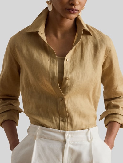 Lauren Ralph Lauren relaxed fit linnen overhemd van puur linnen Beige - 3