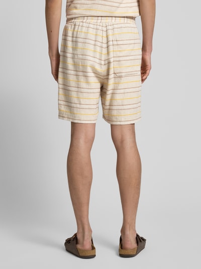 Mazine Regular Fit Leinenshorts mit Tunnelzug Beige 5