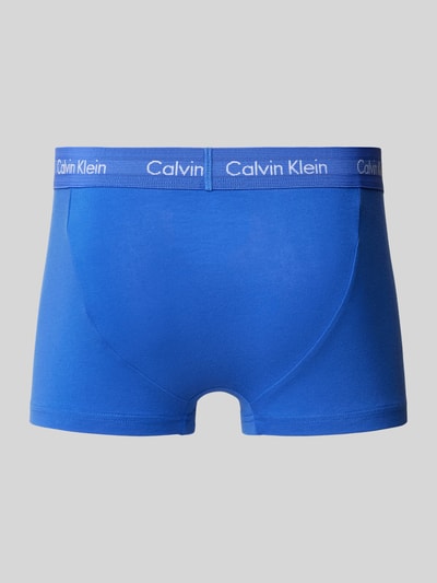 Calvin Klein Underwear Trunks aus Viskose mit Label-Bund im 3er-Pack Blau 3