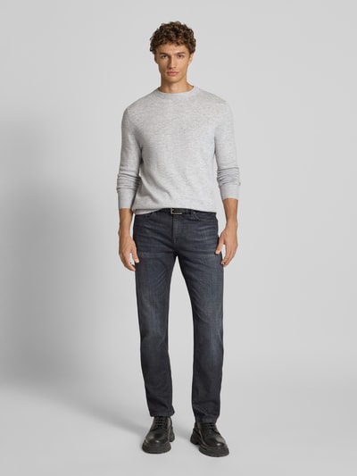 Christian Berg Men Strickpullover aus Wolle-Kaschmir-Mix Hellgrau Melange 1
