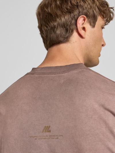 ANOTHER COTTON LAB T-Shirt mit Label-Print Mittelbraun 3
