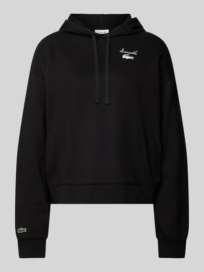 Lacoste Sport Hoodie met labelpatch Zwart - 2