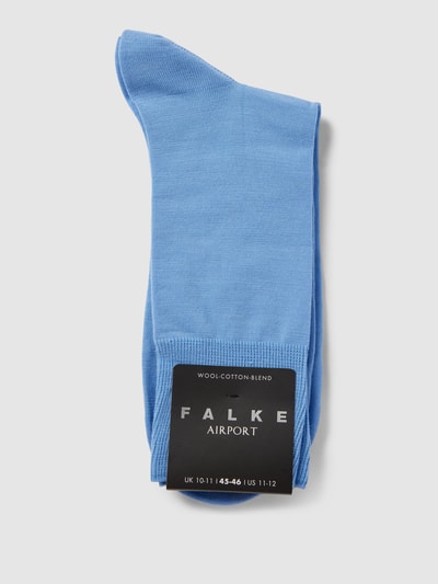 Falke Socken mit elastischem Rippenbündchen Modell 'AIRPORT' Hellblau 3