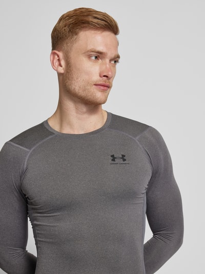 Under Armour Shirt met lange mouwen en labelprint Lichtgrijs - 3