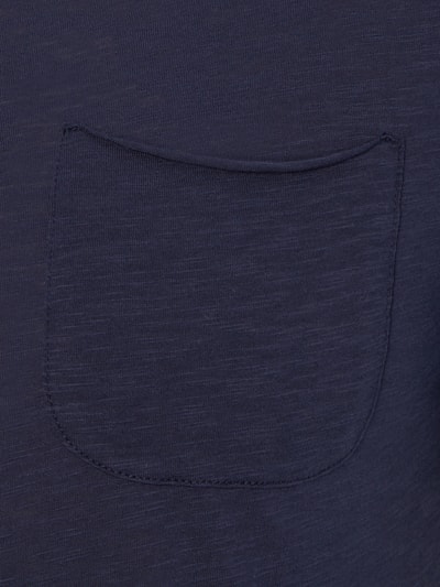 Drykorn T-Shirt mit offenen Abschlüssen Marine 2