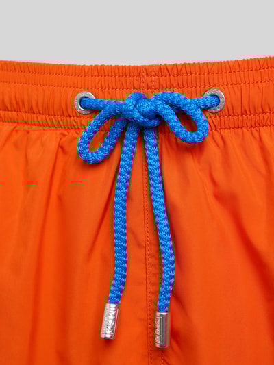 MC2 Saint Barth Regular Fit Badeshorts mit Label-Badge Modell 'LIGHTING PANTONE' Orange 2