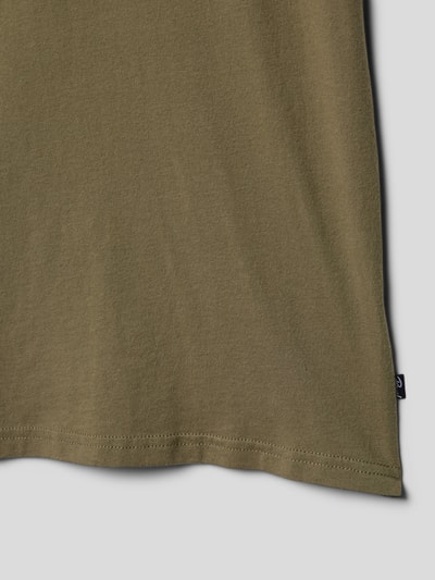 Petrol T-Shirt mit Logo-Print Khaki 2