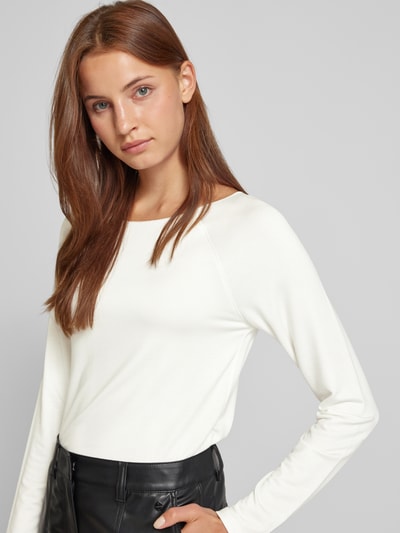 Monari Longsleeve aus Viskose Weiss 3