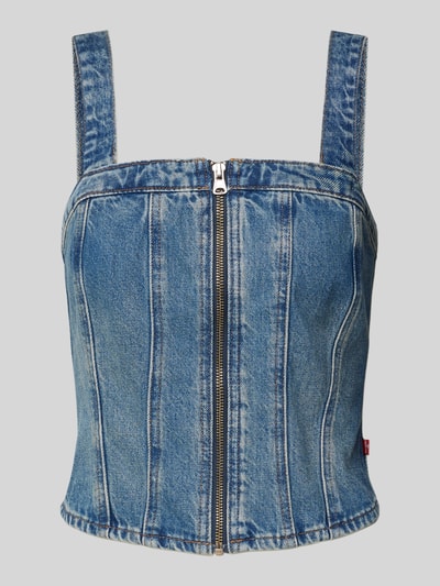 Levi's® Jeansbustier mit durchgehendem Reißverschluss Jeansblau 2