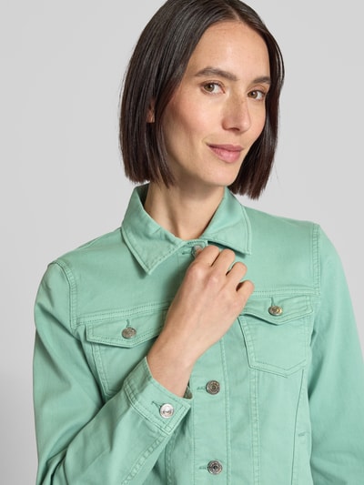 Tom Tailor Regular Fit Jeansjacke aus Baumwoll-Mix Mint 3