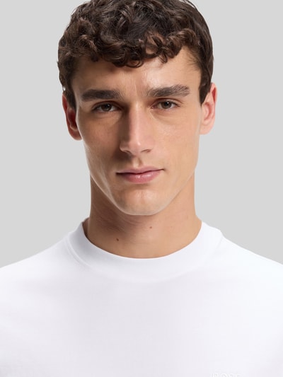 BOSS Orange Regular Fit T-Shirt aus reiner Baumwolle Modell 'Te_interlock' Weiss 3