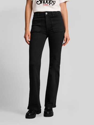 Tom Tailor High Waist Bootcut-Jeans mit Fronttaschen Black 4