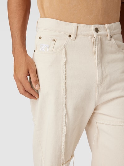 KARL KANI Regular fit jeans in patchworklook Offwhite - 3