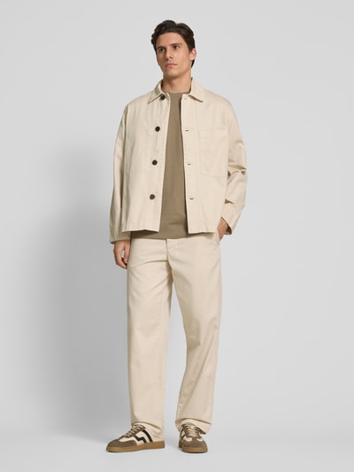 ANNARR Straight Leg Chino mit Gürtelschlaufen Modell 'STORM' Beige 1