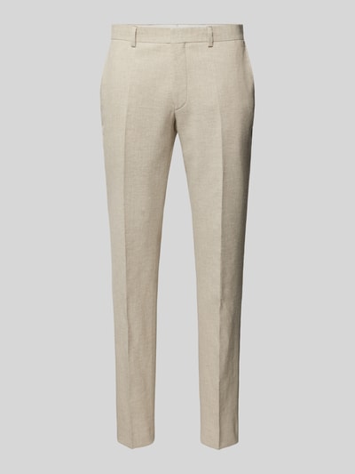 Roy Robson Slim fit pantalon met steekzakken Zand - 2