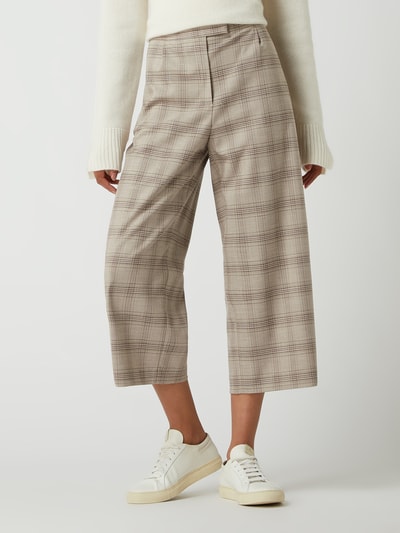 Jake*s Collection Culotte mit Karomuster Kitt 4