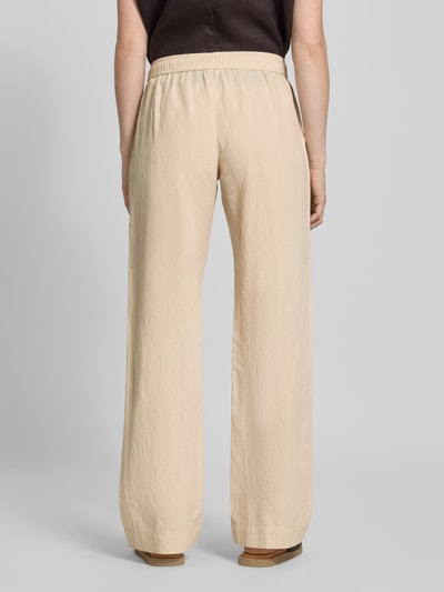 Neo Noir Straight fit linnen broek met steekzakken, model 'Sonar' Beige - 5