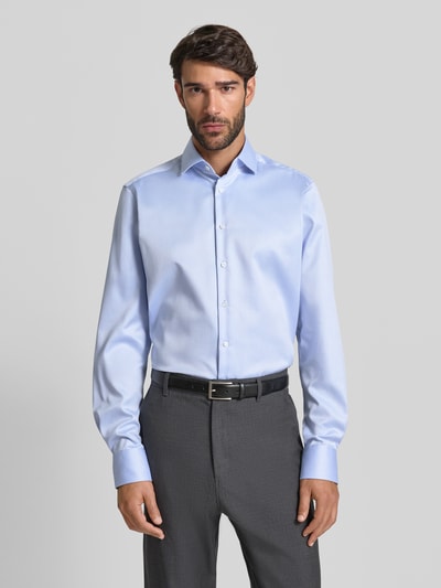 Christian Berg Men Regular fit zakelijk overhemd met extra lange mouwen Bleu - 4