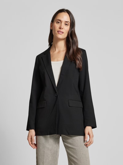 Vero Moda Relaxed Fit Longblazer aus Viskose-Mix Modell 'NILA' Black 4