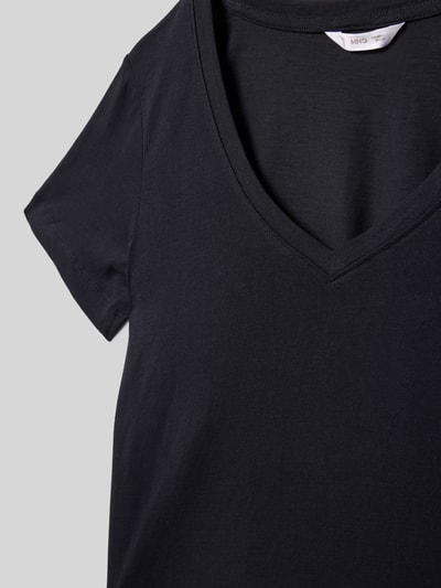 Mango T-Shirt aus reiner Baumwolle Black 2