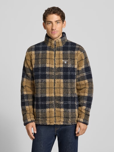 Barbour Regular Fit Fleecejacke mit Allover-Muster Beige 4