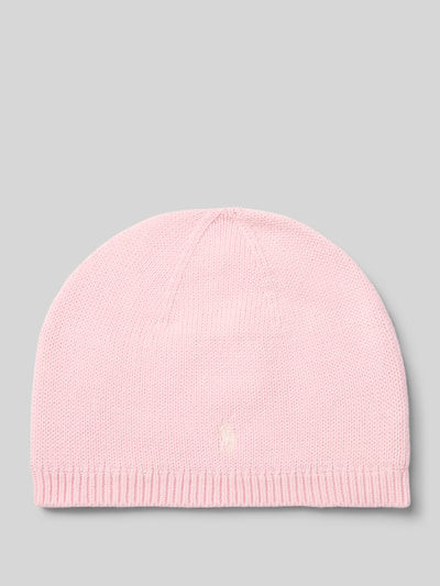 Polo Ralph Lauren Teens Beanie met logostitching Lichtroze - 1