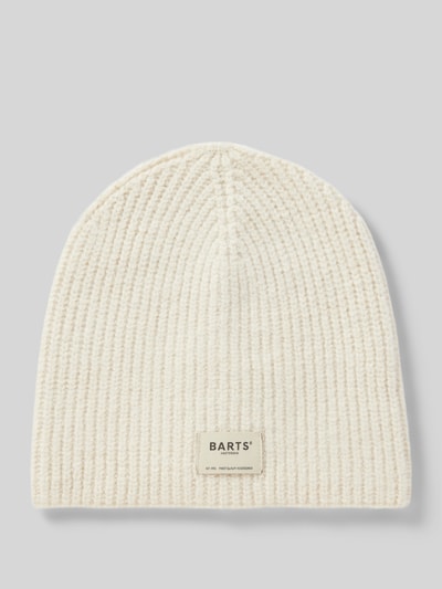 Barts Beanie mit Label-Patch Modell 'Darty' Offwhite 1