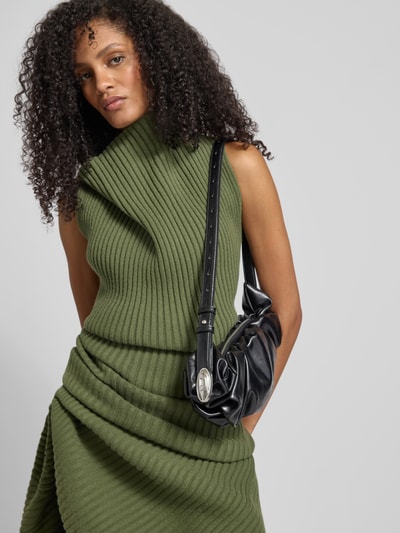 Diesel Shoulder Bag mit Raffungen Black 1