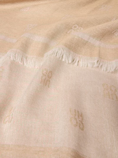 HUGO Sjaal van pure viscose, model 'LASO' Beige - 2
