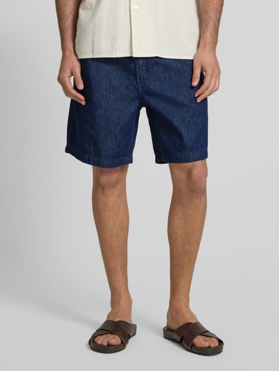 BOSS Orange Bermudas mit elastischem Bund und Tunnelzug Dunkelblau 4