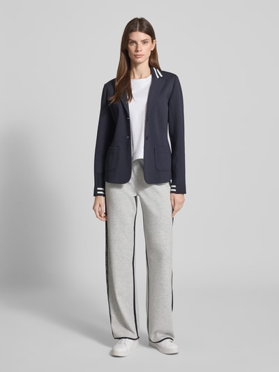 Marc Cain Wide Fit Sweatpants mit elastischem Bund Hellgrau Melange 1