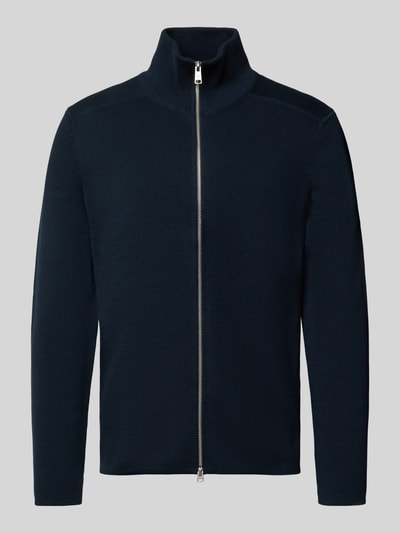 Marc O'Polo Regular fit gebreid jack van puur katoen Marineblauw - 2