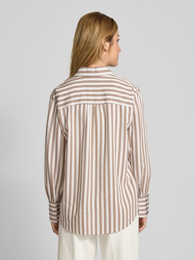 Brax Bluzka koszulowa o kroju regular fit ze sportowym mankietem model ‘Vic’ Szarobrązowy 5