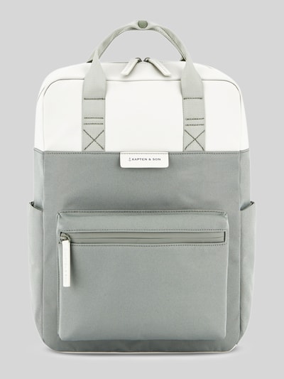 Kapten & Son Rucksack mit Label-Detail Lind 1