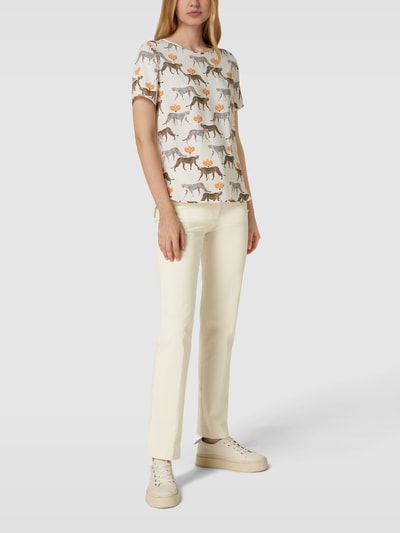 Marc Cain Hose mit Bügelfalten Beige 1