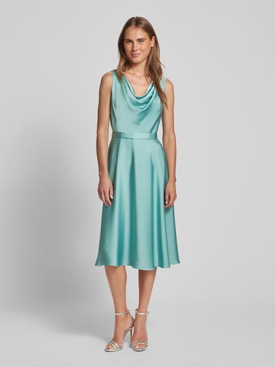 Vera Mont Cocktailkleid mit Wasserfall-Ausschnitt Mint 4