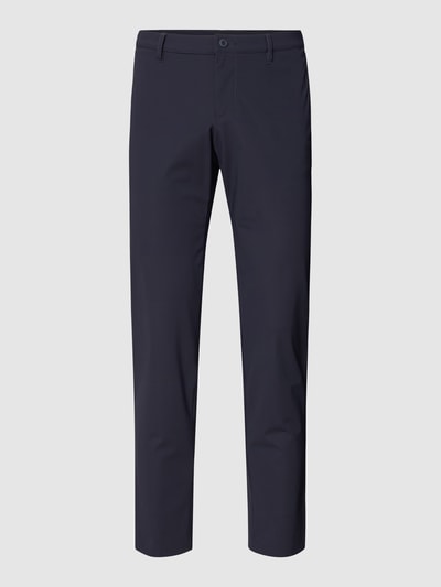 Alberto Slim fit broek met steekzak Marineblauw - 2