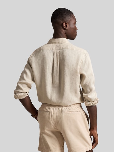 Polo Ralph Lauren Relaxed Fit Freizeithemd aus reinem Leinen Hellgrau 5