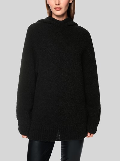 Marc Cain Loose fit pullover van mix van alpaca en wol Zwart - 4