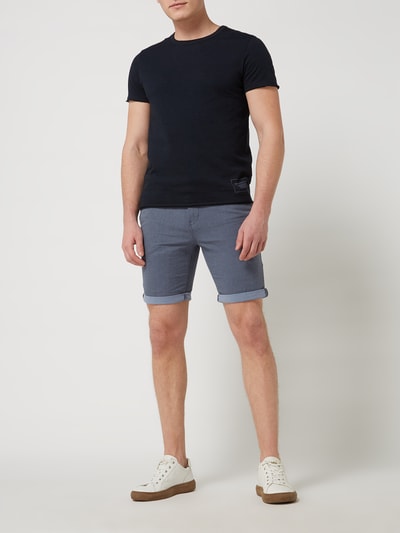 Tom Tailor Denim Slim Fit Chino-Shorts aus Baumwolle  Dunkelblau 1